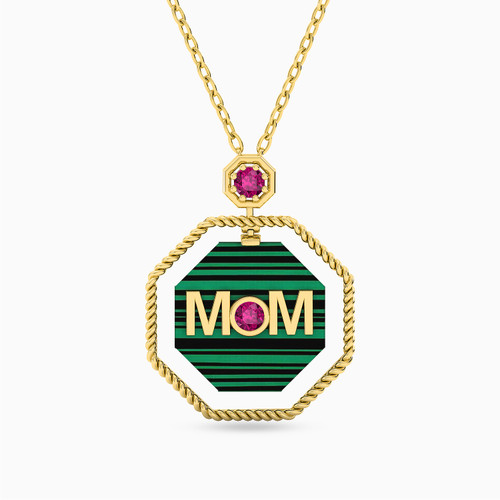LIN6 - Mom Word Pearl & Red Stone Necklace in 18K Gold - 112051100672451-1.jpg