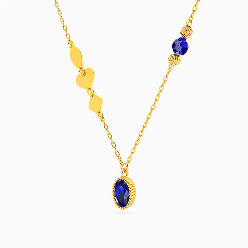 LIN244 - Oval Blue Stone Necklace in 18K Gold - 312051400042421-3.jpg