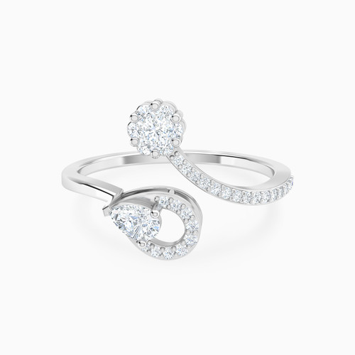 LDR1222 - Pear Diamond Two Headed Ring in 18K Gold - 144100302141141-1.jpg