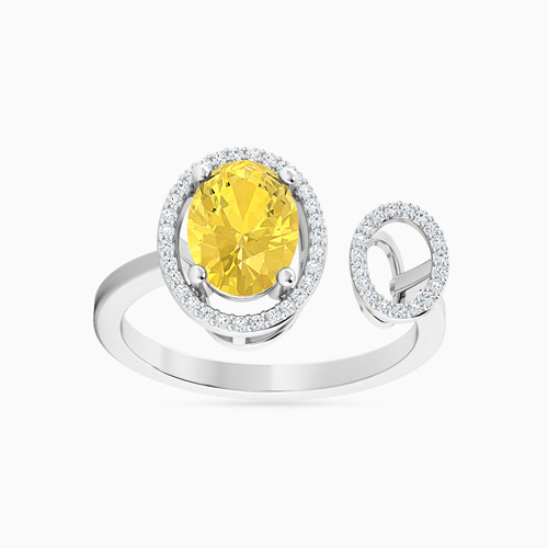 LDR940 - Oval Diamond & Yellow Stone Two Headed Ring in 18K Gold - RG10-847-1.jpg LDR940 - Oval Diamond & Yellow Stone Two Headed Ring in 18K Gold - RG10-847-1.jpg