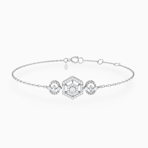 LDB242 - Hexagon Diamond Chain Bracelet in 18K Gold - 144360300681181-1.jpg