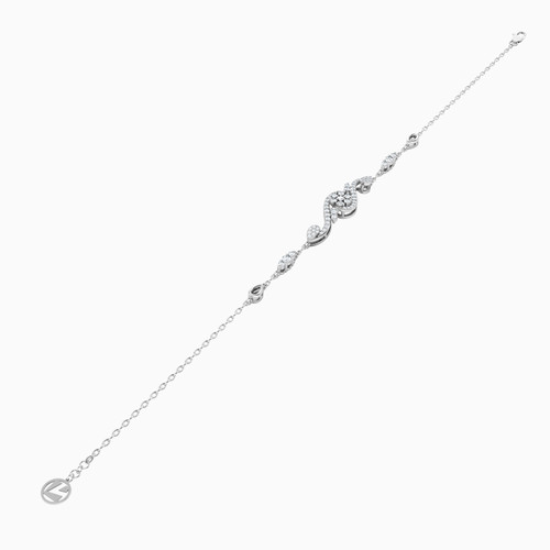 LDB307 - Flower Diamond Chain Bracelet in 18K Gold - BR30-317-3.jpg