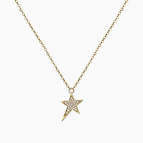 MLN567 - Star Diamonds Necklace In 18K Gold - CH80-0003-2.jpg