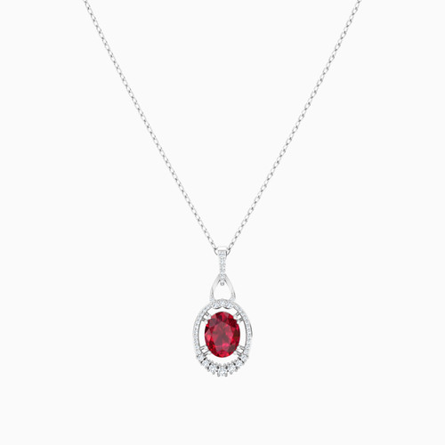 LDN1228 - Oval Diamond & Red Stone Necklace in 18K Gold - PN40-614-3.jpg