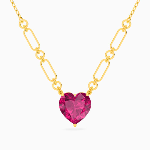 LIN214 - Heart Rose Stone Necklace in 18K Gold - 112221100042361-1.jpg