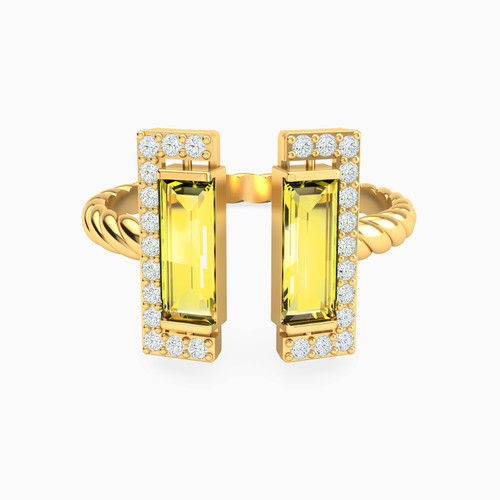 LGR697 - Baguette Yellow Stone Two Headed Ring in 18K Gold - 113021101982174-1.jpg