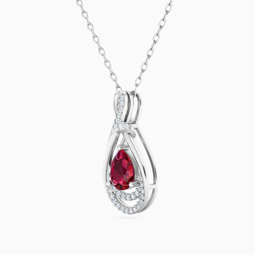 LDN1328 - Pear Diamond & Red Stone Necklace in 18K Gold - PN40-360-2.jpg