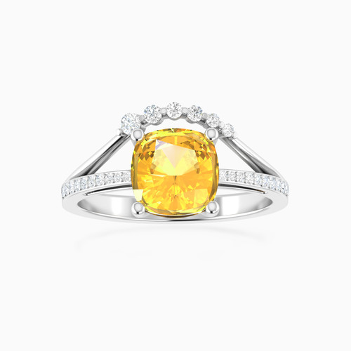 LDR1030 - Cushion Diamond & Yellow Stone Ring in 18K Gold - RG10-996-1.jpg