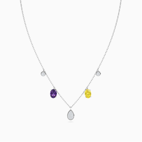 LDN1109 - Multishaped Diamond & Colored Stones Charms Necklace in 18K Gold - NK50-275-3.jpg