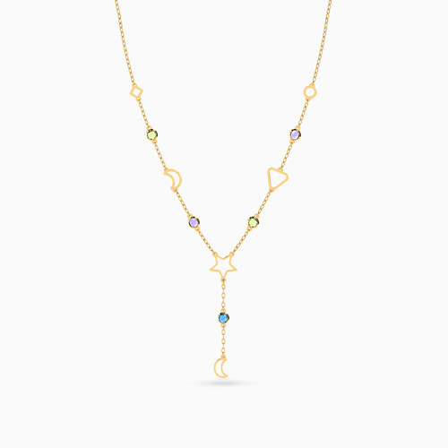 LIN838 - Multishaped Colored Stones Necklace in 18K Gold - 112051400432451-3.jpg