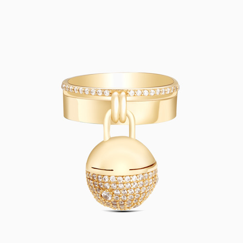 LGR667 - Lock Cubic Zirconia Ring in 18K Gold - 413201800142161-1.jpg