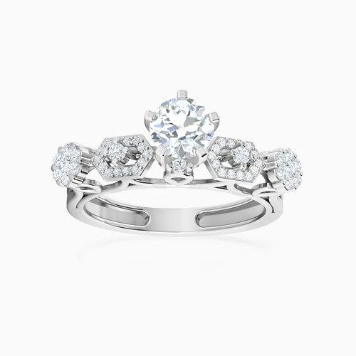 LDR1156 - Circle Diamond Ring in 18K Gold - 144103300581141-1.jpg LDR1156 - Circle Diamond Ring in 18K Gold - 144103300581141-1.jpg