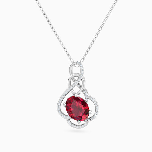 LDN1138 - Oval Diamond & Red Stone Necklace in 18K Gold - PN40-318-1.jpg
