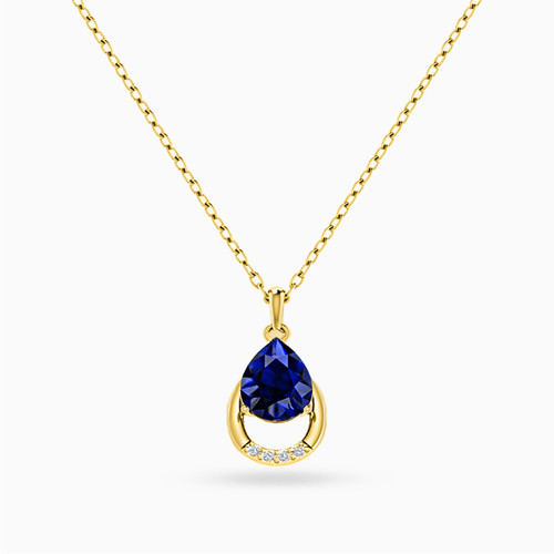 LIN253 - Pear Blue Stone Necklace in 18K Gold - 112051100972451-1.jpg