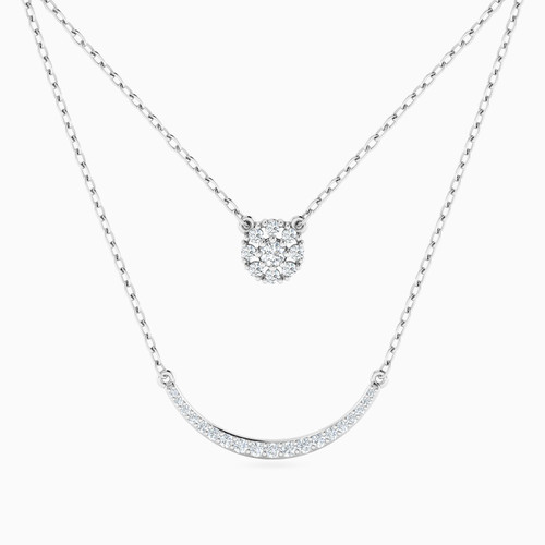 LDN524 - Circle Diamond Layered Necklace in 18K Gold - NK50-298-1.jpg