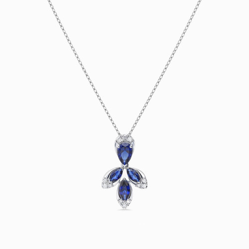 LDN518 - Multishaped Diamond & Blue Stone Necklace in 18K Gold - 444501101311451-2.jpg