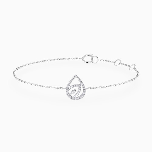 MLB165 - Pear Diamonds Chain Bracelet in 18K Gold - 441361100081191-1.jpg