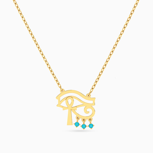 LIN840 - Eye of Horus Colored Stones Necklace in 18K Gold - 112051400172451-1.jpg