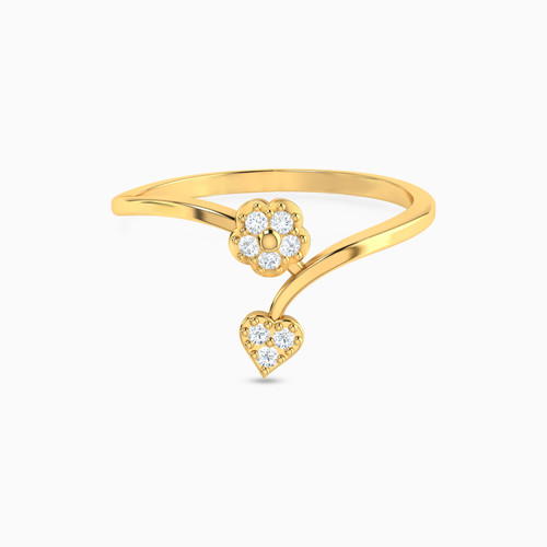 LGR585 - Flower Cubic Zirconia Ring in 18K Gold - 314021800432181-1.jpg