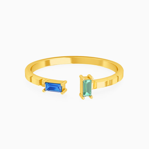 LIR31 - Baguette Colored Stones Two Headed Ring in 18K Gold - 112020300422151-1.jpg