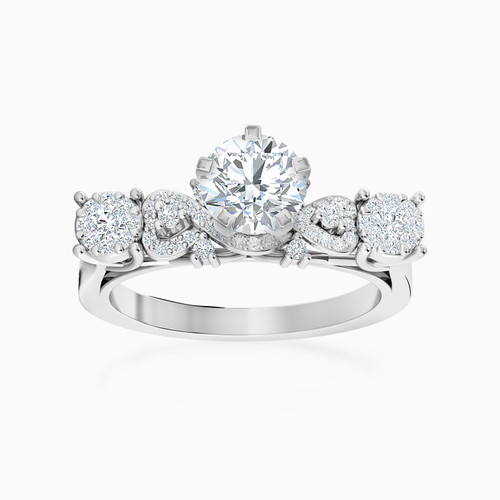 LDR1754 - Circle Diamond Ring in 18K Gold - TW10-874-1.jpg