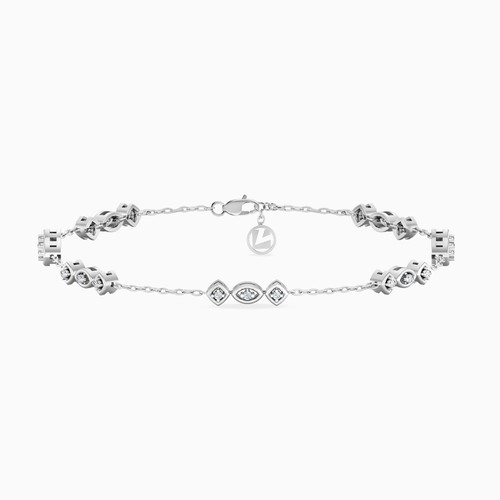 LDB290 - Multishaped Diamond Chain Bracelet in 18K Gold - BR30-281-1.jpg