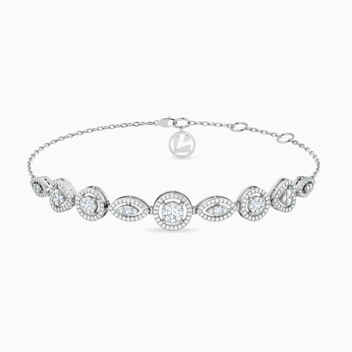 LDB77 - Multishaped Diamond Chain Bracelet in 18K Gold - FS30-061-1.jpg