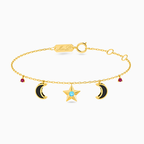MLB6 - Celestial Colored Stones Chain Bracelet in 18K Gold - 111101100192181-1.jpg