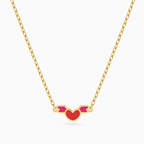 MLN1199 - Kids Heart Enamel Coated Necklace in 14K Gold - 101051400472321-1.jpg