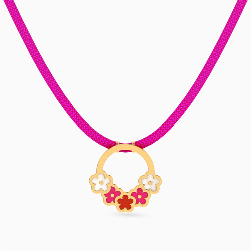 MLN1195 - Kids Flower Enamel Coated Necklace in 14K Gold - 101051400432561-1.jpg