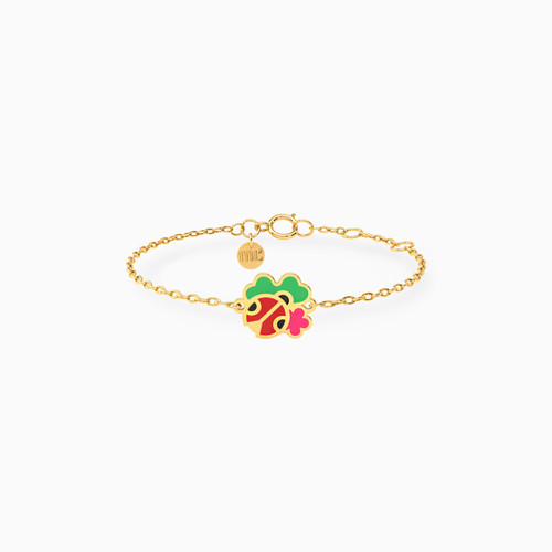 MLB434 - Kids Ladybug Chain Bracelet in 14K Gold - 101101400032141-1.jpg