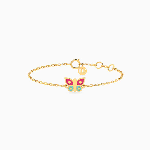 MLB432 - Kids Butterfly Chain Bracelet in 14K Gold - 101101400012141-1.jpg