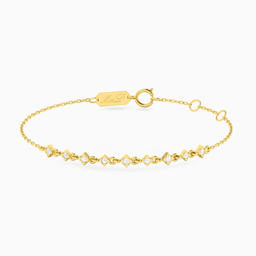MLB142 - Square Diamonds Chain Bracelet in 18K Gold - 141360300522191-1.jpg