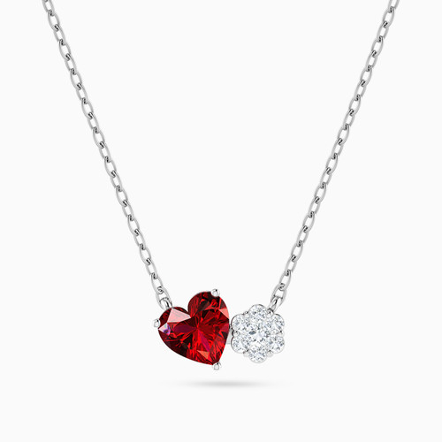 LDN1712 - Heart Diamond & Red Stone Necklace in 18K Gold - 144500307871451-1.jpg