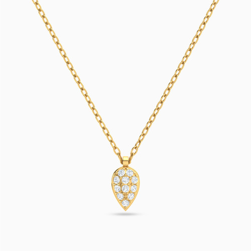 LGN193 - Pear Cubic Zirconia Necklace in 18K Gold - 314051800112451-1.jpg