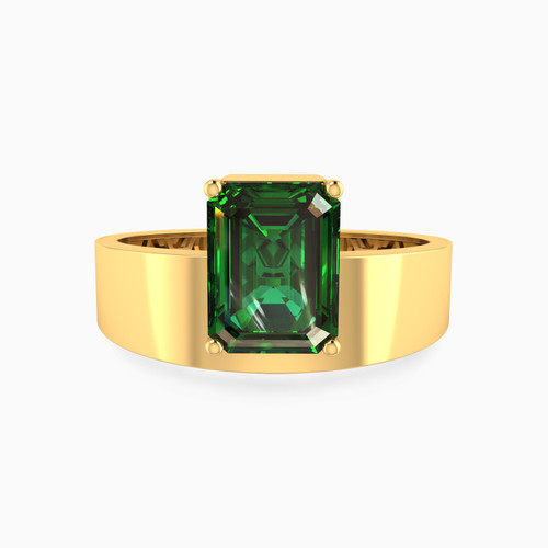 LGR752 - Rectangle Green Stones Ring in 18K Gold - 113021102862181-1.jpg