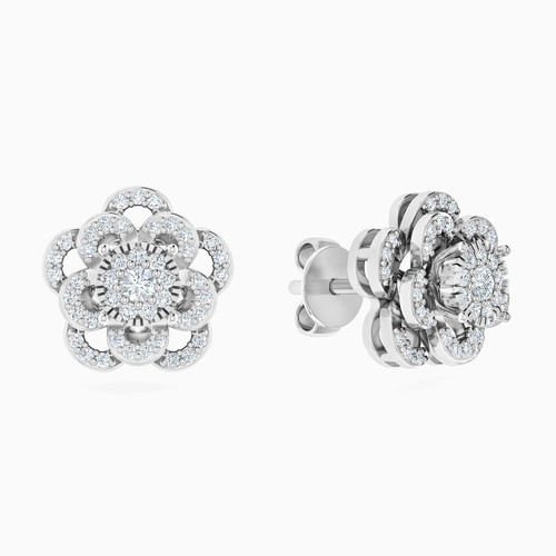 LDE323 - Flower Diamond Stud Earrings in 18K Gold - HS20-343-2.jpg
