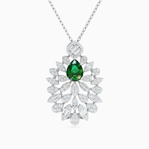 LDN1717 - Cutwork Diamond & Green Stones Pendant in 18K Gold - 144501101021451-1.jpg