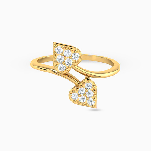 LGR226 - Heart Cubic Zirconia Two Headed Ring in 18K Gold - 314021800152161-1.jpg