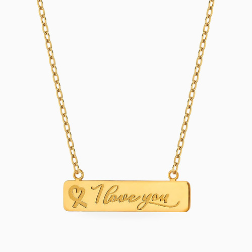 MLN629 - I Love You Tag Necklace In 18K Gold - 21046140541-1.jpg
