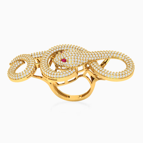 LGR924 - Snake Rose Stone Ring in 18K Gold - 313021800212201-2.jpg