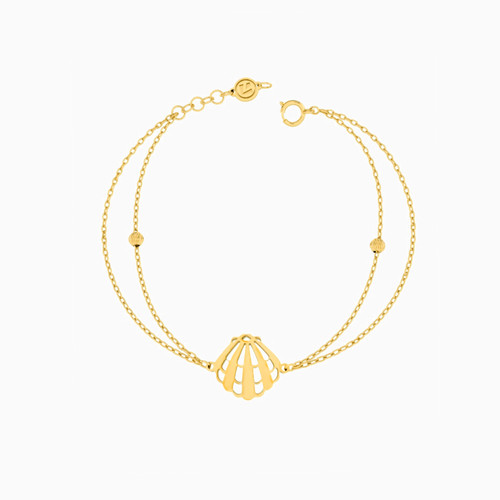 MLB41 - Seashell Chain Bracelet in 18K Gold - 21047140051-1.jpg