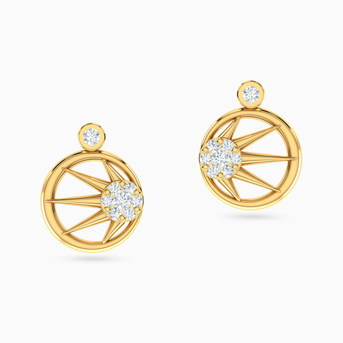 MLE365 - Circle Diamonds Stud Earrings in 18K Gold - 141202200052001-1.jpg