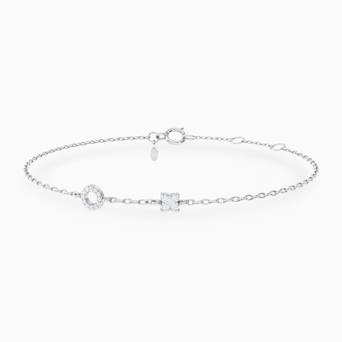 LDB492 - Circle Diamond Chain Bracelet in 18K Gold - 144360302321181-1.jpg