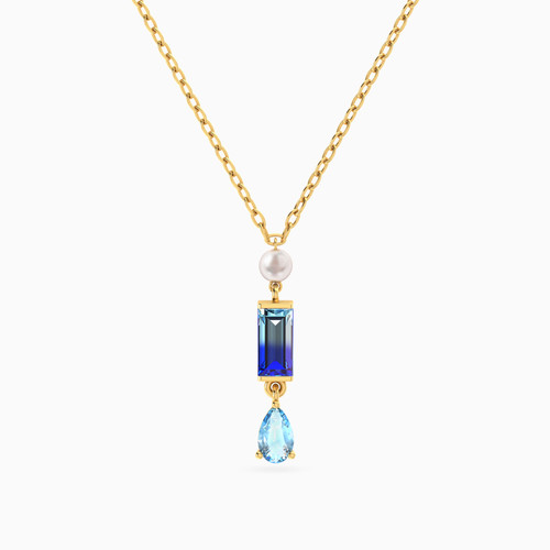 LIN1049 - Multishaped Pearl & Colored Stones Necklace in 14K Gold - 102051801152401-1.jpg