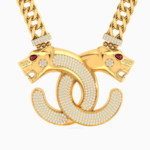 LGN377 - Tiger Red Stone Necklace in 18K Gold - 113056501052451-1.jpg