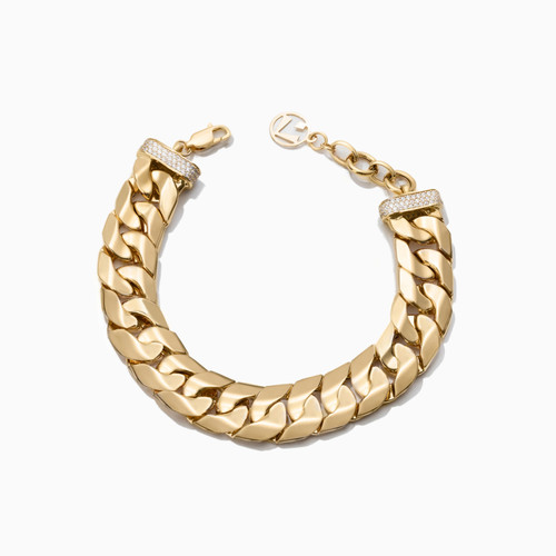 LGB512 - Links Cubic Zirconia Chain Bracelet in 18K Gold - 113106502032201-1.jpg
