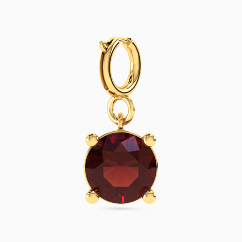 MLR786 - Round Shaped Red Stone Charm in 14K Gold - 101141800512001-1.jpg