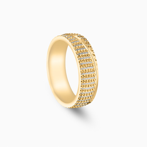 LGR1216 - Beaded Wedding Band in 18K Gold (Size 17) - 00000L12471-2.jpg