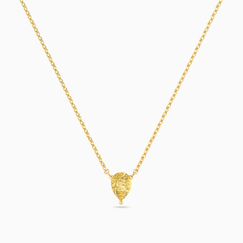 LIN1072 - Pear Yellow Stone Necklace in 14K Gold - 102051800962402-4.jpg